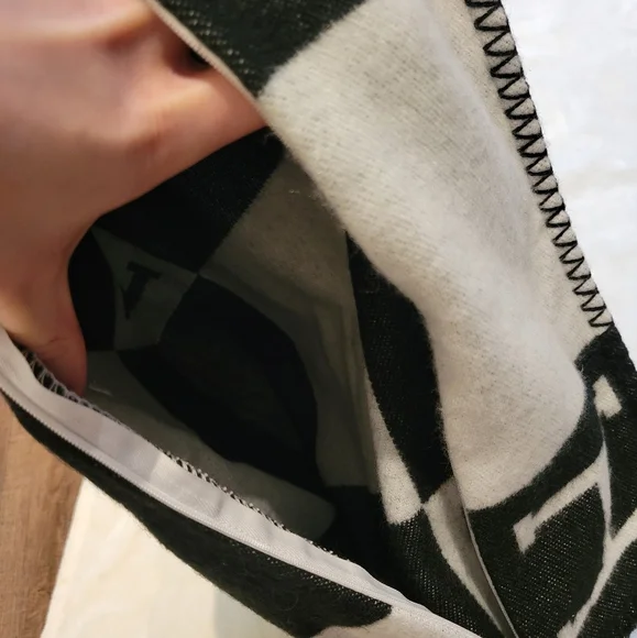 H-ermes Inspired Pillow Case Wool Blend - Picture 6 of 8